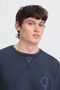 Bequemes Sweatshirt Rundhals Rippb�ndchen Unifarben