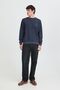 Bequemes Sweatshirt Rundhals Rippb�ndchen Unifarben