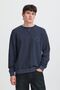 Bequemes Sweatshirt Rundhals Rippb�ndchen Unifarben