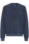 Bequemes Sweatshirt Rundhals Rippb�ndchen Unifarben