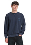 Bequemes Sweatshirt Rundhals Rippb�ndchen Unifarben