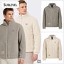 Teddyfleecejacke Rei�verschluss Eingrifftaschen Unifarben