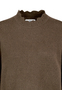 Langarm Strickpullover Ajourstrickb�ndchen Langarm Modisch