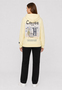 Kapuzenpullover Kaffee-Print K�ngurutasche Relaxed Fit