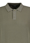 Eleganter Strickpullover Polokragen Knopfleiste Unifarben