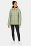 Hochwertige Steppjacke Kapuze Rei�verschlussdetails