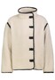 Teddyjacke Knopfverschluss Unifarben Modisches Design