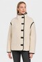 Teddyjacke Knopfverschluss Unifarben Modisches Design