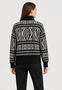 Stylischer Strickpullover Stehkragen Rei�verschluss
