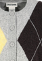Modische Strickjacke Knopfverschluss Langarm Rundhals