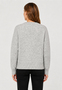 Modische Strickjacke Knopfverschluss Langarm Rundhals