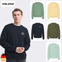 Lang�rmliges Sweatshirt Rundhalsausschnitt Unifarben