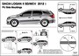 Seitenleisten-Satz f�r Dacia Logan II MCV Kombi 5-T�rer  2013- 