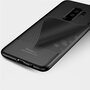 IPAKY TPU Case f�r SAMSUNG GALAXY S9 Carbon Fiber Muster Texture H�lle Cover