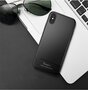 IPAKY TPU Case fr Apple iPhone XR Carbon Fiber Muster