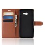Wallet Case f�r Samsung Galaxy J4+ (2018) Litchi Grain Magnet Innenfach