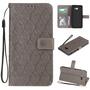 Wallet Case f�r Samsung Galaxy J4+ (2018) Imprint Leaf Blatt Motiv