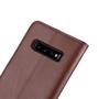 Wallet Case fr Samsung Galaxy S10 Genuine Split Echt Leder Tasche
