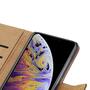 Wallet Case f�r Apple iPhone XS MAX Genuine Split Echt Leder Tasche