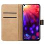 Wallet Case fr Huawei Honor View 20 Genuine Split Echt Leder Tasche