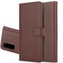 Wallet Case f�r Samsung Galaxy S20 Genuine Split Echt Leder Handy Tasche