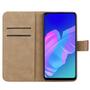 Wallet Case f�r Huawei P40 LITE E Genuine Split Echt Leder Handy Tasche