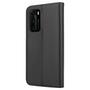 Wallet Case fr Huawei P40 Genuine Split Echt Leder Handy Tasche