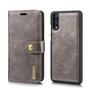 DG.MING Wallet Case f�r Huawei P20 Echt Leder Handy Tasche 2in1 H�lle Klapp Etui