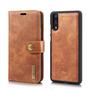 DG.MING Wallet Case f�r Huawei P20 Echt Leder Handy Tasche 2in1 H�lle Klapp Etui
