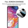 Schutzglas f�r SAMSUNG GALAXY A70 Full Cover Curved Tempered Glass Schutzfolie