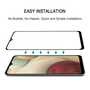 Schutzglas f�r SAMSUNG GALAXY A12 Full Cover Full Glue Tempered Glass Folie