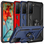 Outdoor Case f�r SAMSUNG GALAXY S21 FE TPU Hybrid Sergeant Armor Ring H�lle