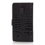 Wallet Case f�r Samsung Galaxy Note 4 Croco Leder Skin
