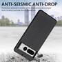 TPU H�lle f�r Google Pixel 7 PRO Carbon Fiber Texture Optik Schutz Backcover