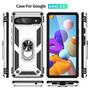 Outdoor H�lle f�r Google Pixel 6a TPU PC Hybrid Sergeant Armor Ring Cover Case