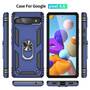 Outdoor H�lle f�r Google Pixel 6a TPU PC Hybrid Sergeant Armor Ring Cover Case