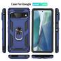 Outdoor H�lle f�r Google Pixel 7 PRO TPU PC Hybrid Sergeant Armor Ring Cover