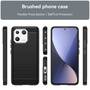 TPU H�lle f�r Xiaomi 13 Carbon Fiber Skin Brushed Schutz Backcover Soft Case