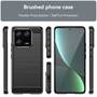 TPU H�lle f�r Xiaomi 13 PRO Carbon Fiber Skin Brushed Schutz Backcover Soft Case