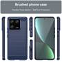 TPU H�lle f�r Xiaomi 13 PRO Carbon Fiber Skin Brushed Schutz Backcover Soft Case