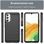 TPU H�lle f�r Samsung Galaxy A34 Carbon Fiber Skin Brushed Schutzcover Soft Case