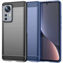 TPU H�lle f�r Xiaomi 12 PRO Carbon Fiber Skin Brushed Schutz Backcover Soft Case