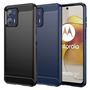 TPU H�lle f�r Motorola Moto G73 Carbon Fiber Skin Brushed Schutzcover Soft Case