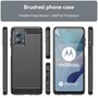 TPU H�lle f�r Motorola Moto G53 Carbon Fiber Skin Brushed Schutzcover Soft Case