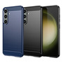TPU H�lle f�r Samsung Galaxy S24 PLUS Carbon Fiber Skin Brushed Schutzcover Case