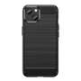 TPU H�lle f�r Apple iPhone 14 PLUS Carbon Fiber Skin Brushed Schutzcover Case