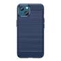 TPU H�lle f�r Apple iPhone 14 PLUS Carbon Fiber Skin Brushed Schutzcover Case