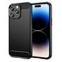 TPU H�lle f�r Apple iPhone 14 PRO Carbon Fiber Skin Brushed Schutzcover Case