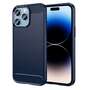 TPU H�lle f�r Apple iPhone 14 PRO Carbon Fiber Skin Brushed Schutzcover Case
