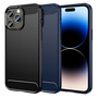 TPU H�lle f�r Apple iPhone 14 PRO Carbon Fiber Skin Brushed Schutzcover Case